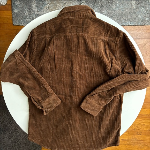 RELWEN Men’s Corduroy Workshirt Brown Size Medium New - Picture 7 of 7